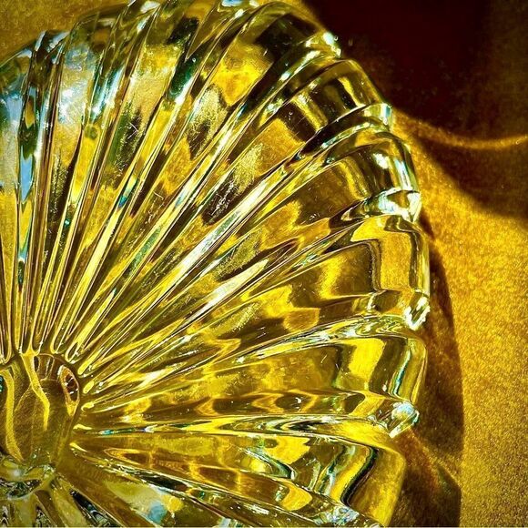 ♥️ Cigar Ashtray, Thick Heavy Clear Crystal Deep Cigar or pipe Ashtray - Picture 6 of 13